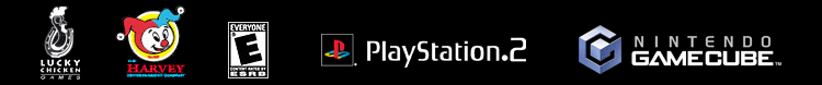 Game platform and rating logos